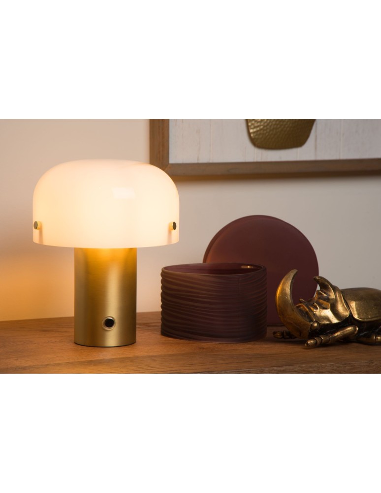 Lucide TIMON Stołowa Złoty Matowy/Mosiądz 1xE14 Styl Rustykalny 05538/01/02