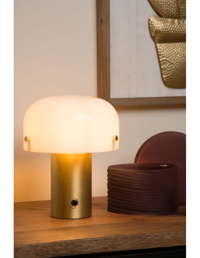 Lucide TIMON Stołowa Złoty Matowy/Mosiądz 1xE14 Styl Rustykalny 05538/01/02