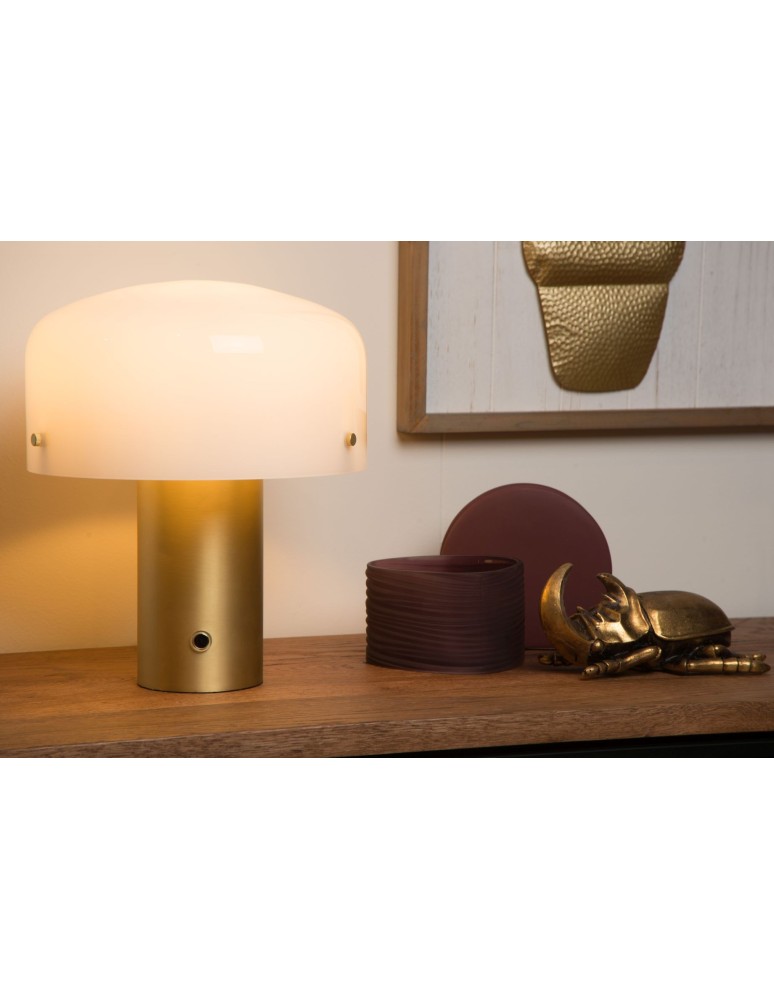 Lucide TIMON Stołowa Złoty Matowy/Mosiądz 1xE27 Styl Rustykalny 05539/01/02