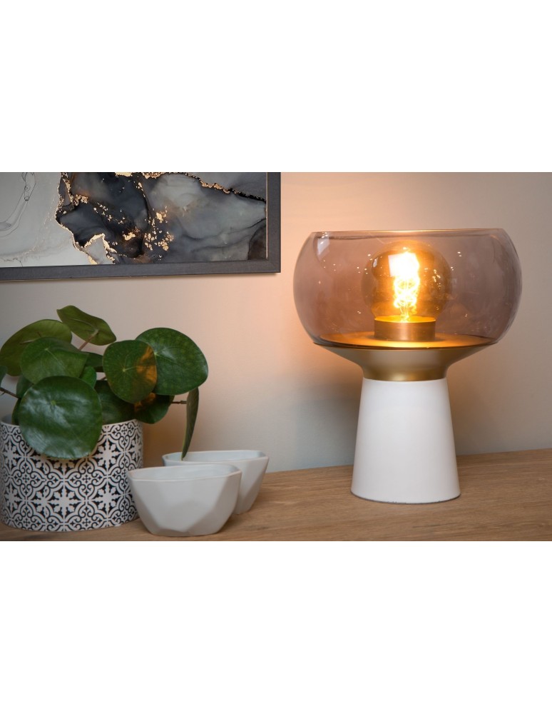 Lampy stołowe - Lucide FARRIS Stołowa Biały 1xE27 Styl Retro 05540/01/31 - produkt kolory-swiatla.pl 5