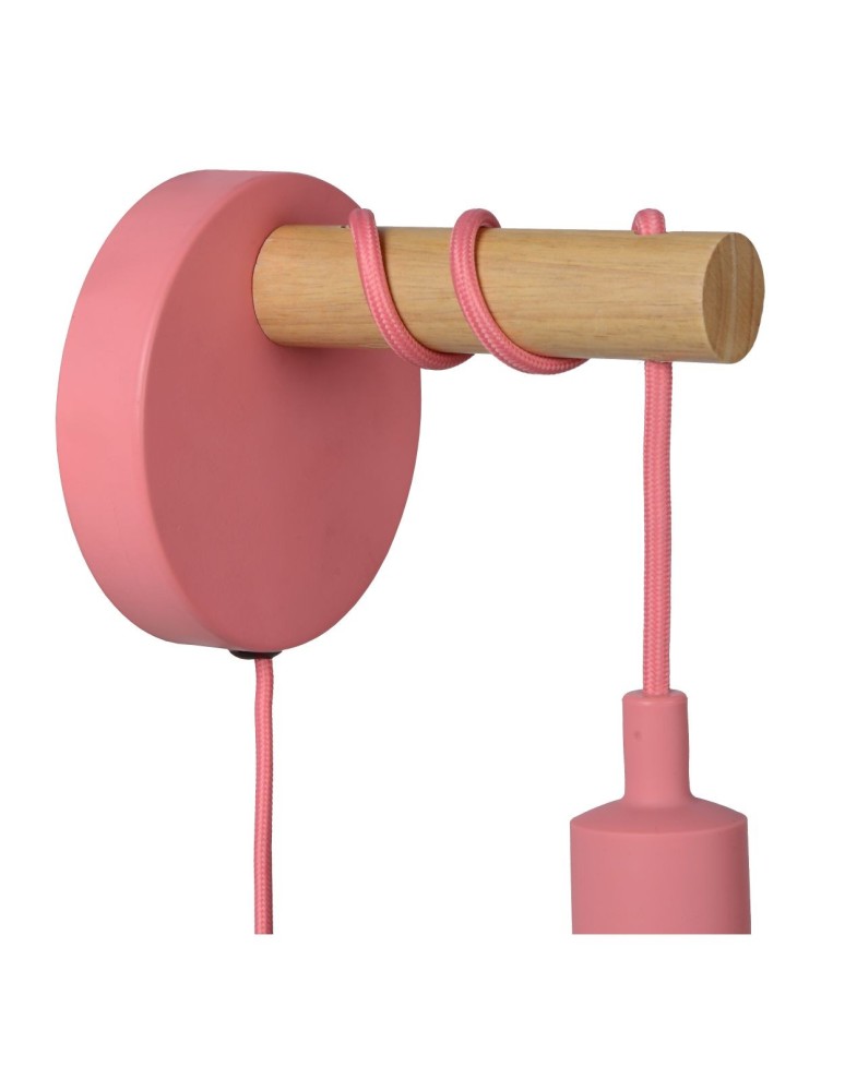 Wall lamps - Lucide PAULIEN Wall Mounted Pink 1xE27 Modern Style 08227/01/66 - product kolory-swiatla.pl 4