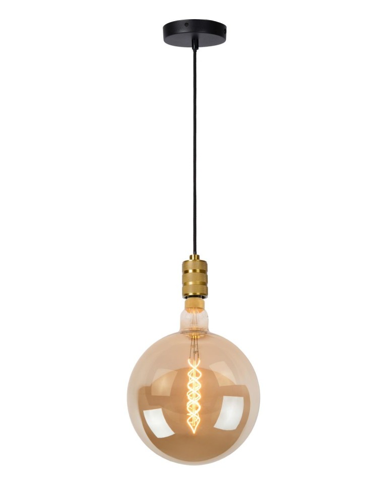 Pendant lamps - Lucide JOVA Pendant Gold Matte/Brass 1xE27 Classic Style 08426/01/02 - product kolory-swiatla.pl 1