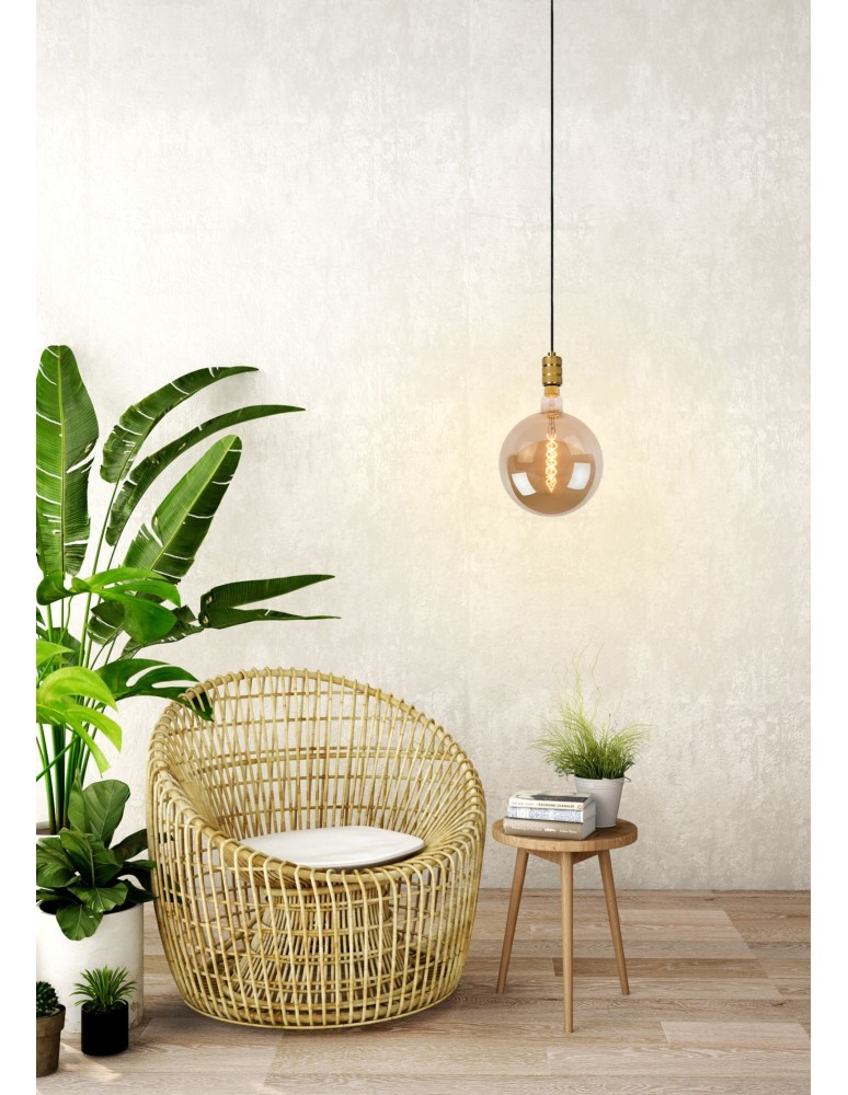 Pendant lamps - Lucide JOVA Pendant Gold Matte/Brass 1xE27 Classic Style 08426/01/02 - product kolory-swiatla.pl 3