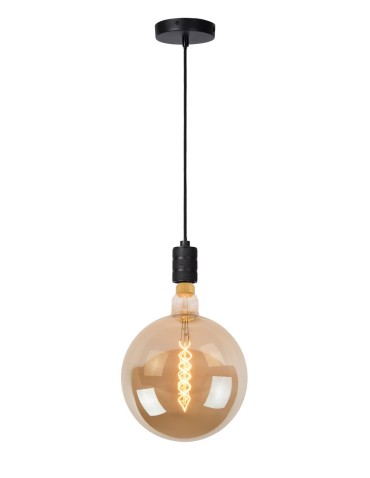 Lucide JOVA Pendant Black 1xE27 Classic Style 08426/01/30