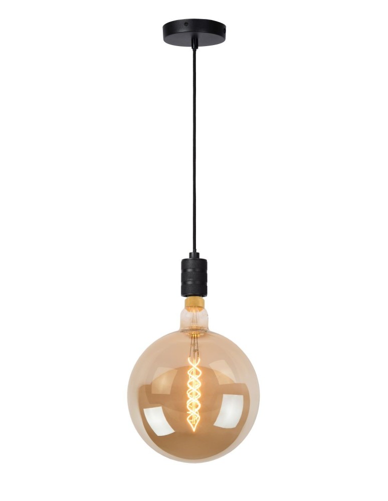 Pendant lamps - Lucide JOVA Pendant Black 1xE27 Classic Style 08426/01/30 - product kolory-swiatla.pl 1