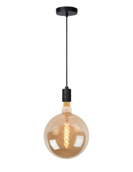 Lucide JOVA Pendant Black 1xE27 Classic Style 08426/01/30