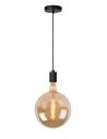 Lucide JOVA Pendant Black 1xE27 Classic Style 08426/01/30