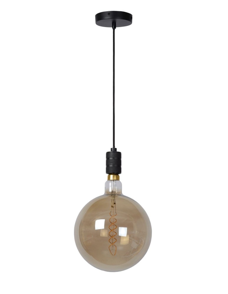 Pendant lamps - Lucide JOVA Pendant Black 1xE27 Classic Style 08426/01/30 - product kolory-swiatla.pl 2