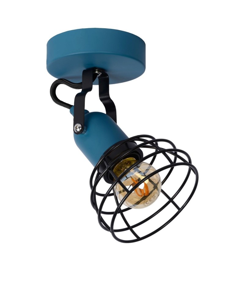 Ceiling spotlights - Lucide PAULIEN Wall Mounted Directional Blue 1xE27 Modern Style 08927/01/35 - product kolory-swiatla.pl 2