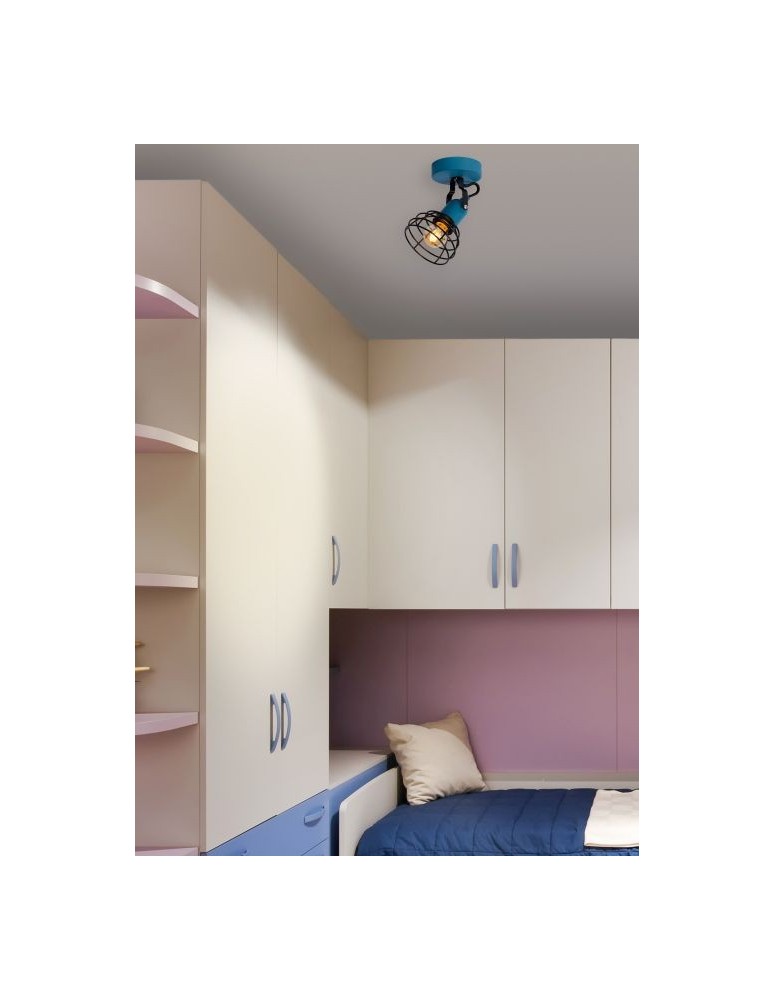 Ceiling spotlights - Lucide PAULIEN Wall Mounted Directional Blue 1xE27 Modern Style 08927/01/35 - product kolory-swiatla.pl 4
