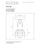 Ceiling spotlights - Lucide PAULIEN Wall Mounted Directional Blue 1xE27 Modern Style 08927/01/35 - product 5