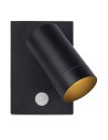 Lucide TAYLOR Wall-mounted Directional Black 1xGU10 IP54 Motion and Dusk Sensor 09831/01/30