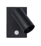 Outdoor lights with motion sensor - Lucide TAYLOR Wall-mounted Directional Black 1xGU10 IP54 Motion and Dusk Sensor 09831/01/30 - product 2