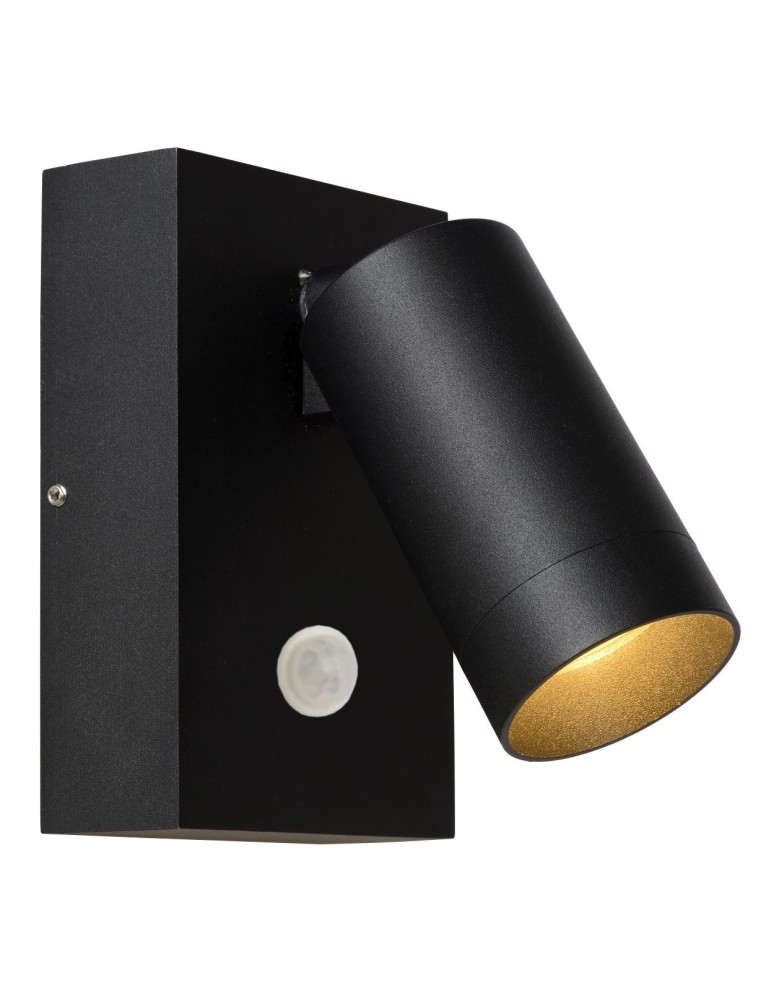Outdoor lights with motion sensor - Lucide TAYLOR Wall-mounted Directional Black 1xGU10 IP54 Motion and Dusk Sensor 09831/01/30 - product kolory-swiatla.pl 3