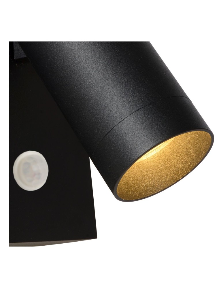 Outdoor lights with motion sensor - Lucide TAYLOR Wall-mounted Directional Black 1xGU10 IP54 Motion and Dusk Sensor 09831/01/30 - product kolory-swiatla.pl 4