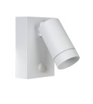 Outdoor lights with motion sensor - Lucide TAYLOR Wall-mounted Directional White 1xGU10 IP54 Motion and Dusk Sensor 09831/01/31 - product 2