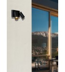 Outdoor lights with motion sensor - Lucide TAYLOR Wall Mounted Directional Black 2xGU10 IP54 Motion and Dusk Sensor 09831/02/30 - product 3