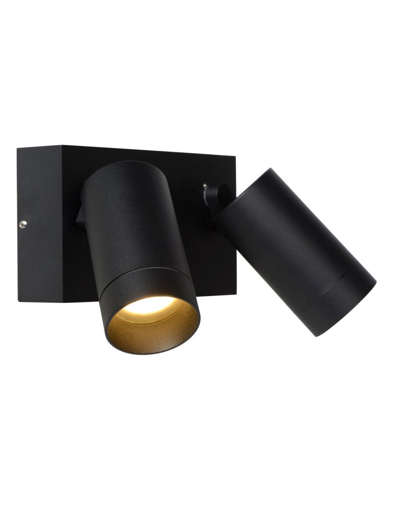 Outdoor lights with motion sensor - Lucide TAYLOR Wall Mounted Directional Black 2xGU10 IP54 Motion and Dusk Sensor 09831/02/30 - product kolory-swiatla.pl 4