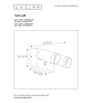 Outdoor lights with motion sensor - Lucide TAYLOR Wall Mounted Directional Black 2xGU10 IP54 Motion and Dusk Sensor 09831/02/30 - product 7