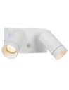 Lucide TAYLOR Wall-mounted Directional White 2xGU10 IP54 Motion and Dusk Sensor 09831/02/31