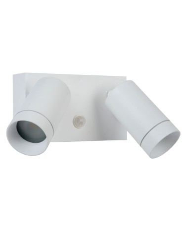 Lucide TAYLOR Ścienna Kierunkowa Biały 2xGU10 IP54 Czujnik Ruchu i Zmierzchu 09831/02/31 - produkt 2
