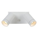 Outdoor lights with motion sensor - Lucide TAYLOR Wall-mounted Directional White 2xGU10 IP54 Motion and Dusk Sensor 09831/02/31 - product 3