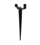 Garden lamps driven into the ground (with wedge) - Lucide TAYLOR Garden Spotlight with Wedge Black 1xGU10 IP54 09832/01/30 - product 4