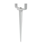 Garden lamps driven into the ground (with wedge) - Lucide TAYLOR Garden Spotlight with Wedge White 1xGU10 IP54 09832/01/31 - product 4