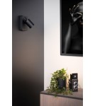 Adjustable wall lamps - Lucide NIGEL Wall Mounted Directional Black 1xGU10 Modern Style 09929/06/30 - product 3