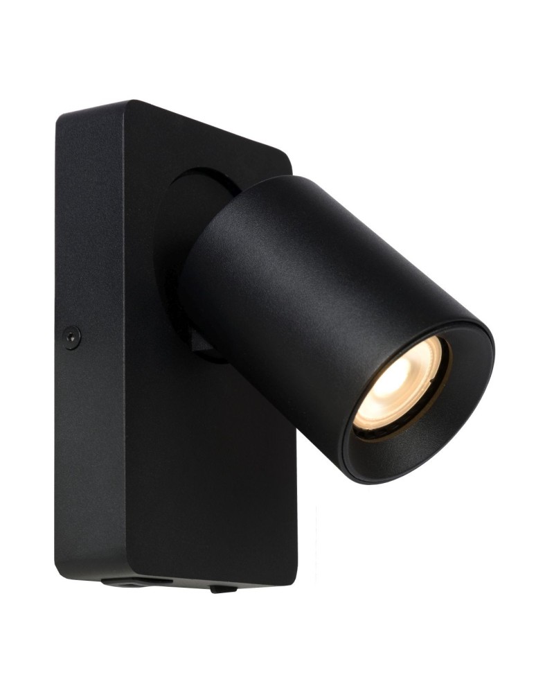 Adjustable wall lamps - Lucide NIGEL Wall Mounted Directional Black 1xGU10 Modern Style 09929/06/30 - product kolory-swiatla.pl 4