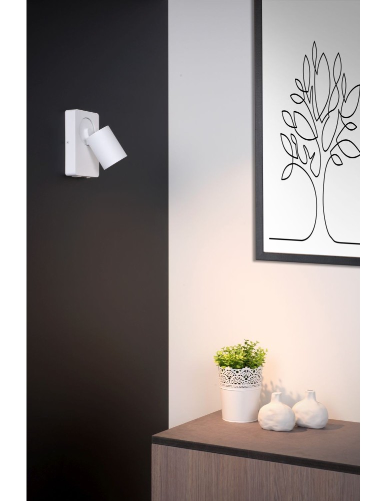 Lucide NIGEL Ścienna Kierunkowa Biały 1xGU10 Styl Nowoczesny 09929/06/31