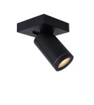 Bathroom ceiling lamps - Lucide TAYLOR Ceiling Spotlight Black 1xGU10 IP44 09930/05/30 - product 1