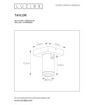 Bathroom ceiling lamps - Lucide TAYLOR Ceiling Spotlight Black 1xGU10 IP44 09930/05/30 - product 5