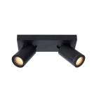 Bathroom ceiling lamps - Lucide TAYLOR Ceiling Spotlight Black 2xGU10 IP44 09930/10/30 - product 1