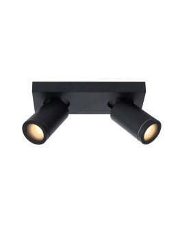 Lucide TAYLOR Ceiling Spotlight Black 2xGU10 IP44 09930/10/30