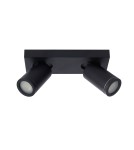 Bathroom ceiling lamps - Lucide TAYLOR Ceiling Spotlight Black 2xGU10 IP44 09930/10/30 - product 2