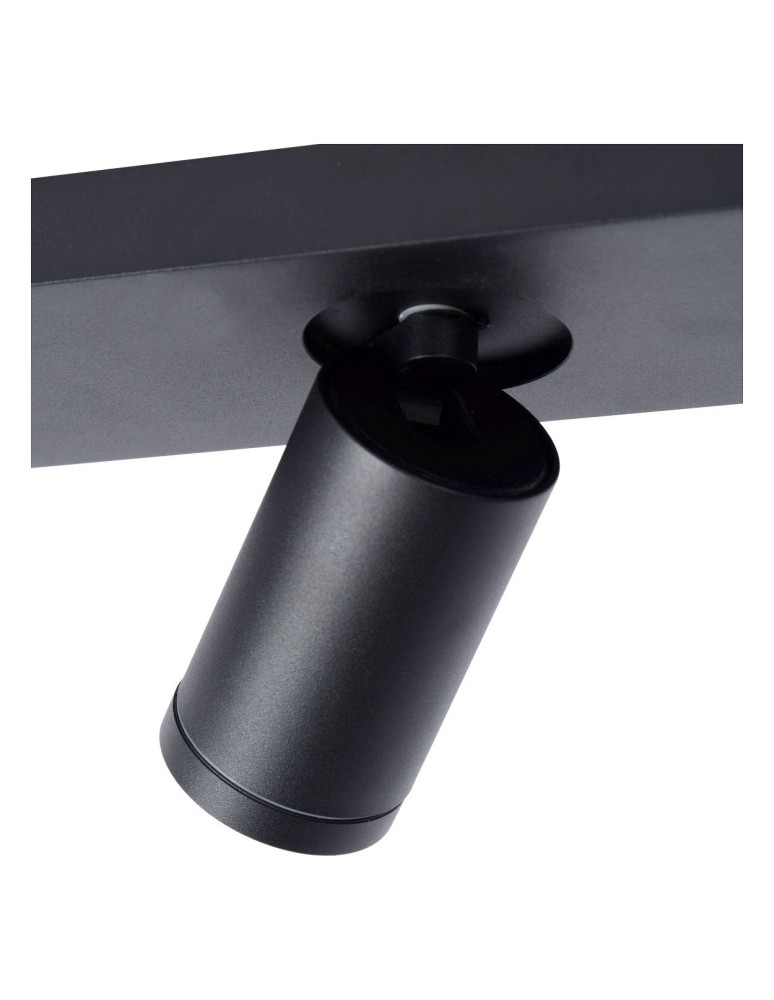 Bathroom ceiling lamps - Lucide TAYLOR Ceiling Spotlight Black 2xGU10 IP44 09930/10/30 - product kolory-swiatla.pl 5