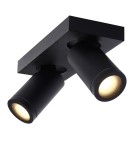 Bathroom ceiling lamps - Lucide TAYLOR Ceiling Spotlight Black 2xGU10 IP44 09930/10/30 - product 6