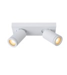 Bathroom ceiling lamps - Lucide TAYLOR Ceiling Spotlight White 2xGU10 IP44 09930/10/31 - product 1