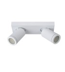Bathroom ceiling lamps - Lucide TAYLOR Ceiling Spotlight White 2xGU10 IP44 09930/10/31 - product 2