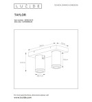 Bathroom ceiling lamps - Lucide TAYLOR Ceiling Spotlight White 2xGU10 IP44 09930/10/31 - product 8