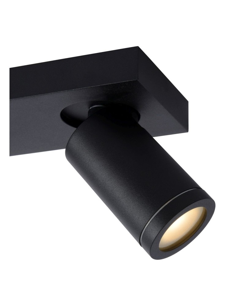 Bathroom ceiling lamps - Lucide TAYLOR Ceiling Spotlight Black 3xGU10 IP44 09930/15/30 - product kolory-swiatla.pl 4