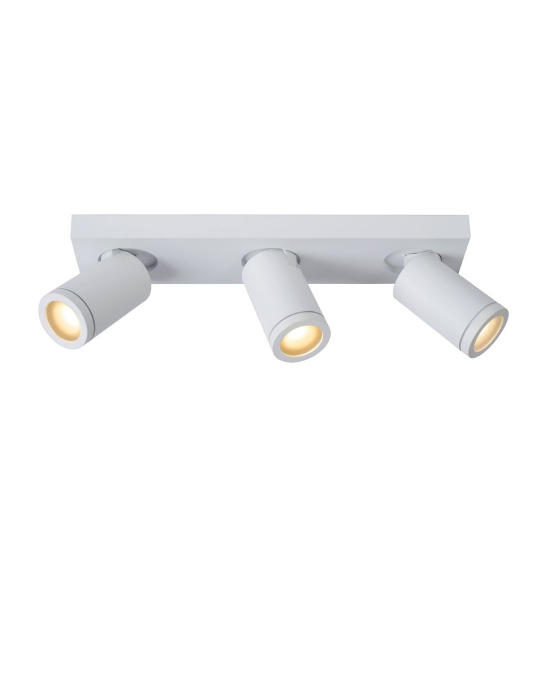 Bathroom ceiling lamps - Lucide TAYLOR Ceiling Spotlight White 3xGU10 IP44 09930/15/31 - product kolory-swiatla.pl 1