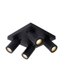 Lucide TAYLOR Ceiling Spotlight Black 4xGU10 IP44 09930/20/30