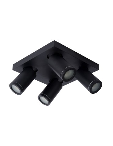 Lucide TAYLOR Ceiling Spotlight Black 4xGU10 IP44 09930/20/30 - product 2