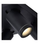 Bathroom ceiling lamps - Lucide TAYLOR Ceiling Spotlight Black 4xGU10 IP44 09930/20/30 - product 4