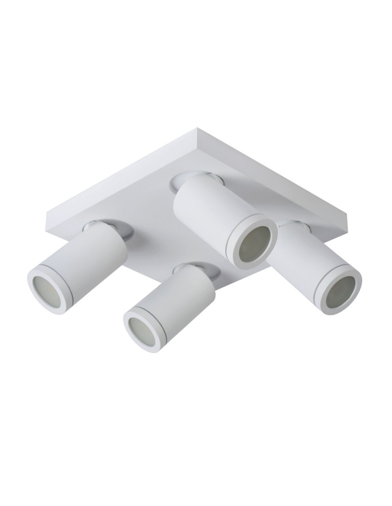 Bathroom ceiling lamps - Lucide TAYLOR Ceiling Spotlight White 4xGU10 IP44 09930/20/31 - product kolory-swiatla.pl 2