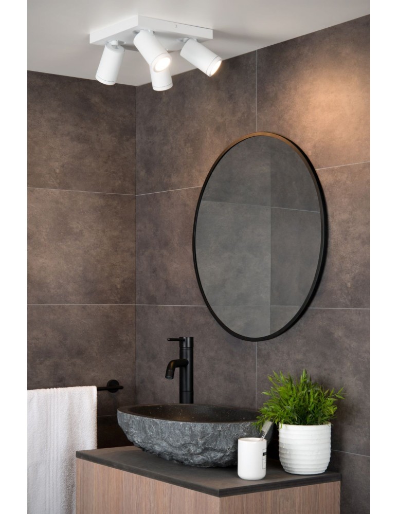 Bathroom ceiling lamps - Lucide TAYLOR Ceiling Spotlight White 4xGU10 IP44 09930/20/31 - product kolory-swiatla.pl 3