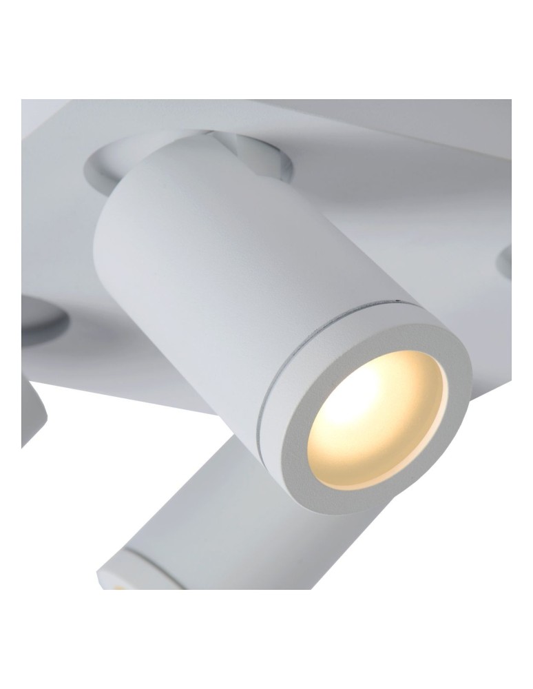Bathroom ceiling lamps - Lucide TAYLOR Ceiling Spotlight White 4xGU10 IP44 09930/20/31 - product kolory-swiatla.pl 4