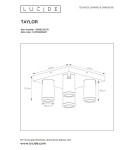 Bathroom ceiling lamps - Lucide TAYLOR Ceiling Spotlight White 4xGU10 IP44 09930/20/31 - product 6